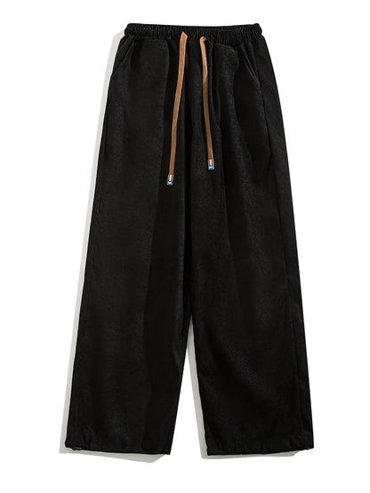Herrenhose im modernen Stil mit Falten und verstellbarem Kordelzug für Entspannung und Stadt  