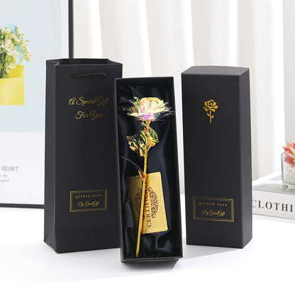 Rose décorative en coffret cadeau – Idée cadeau romantique pour femme – Objet d’ornement élégant