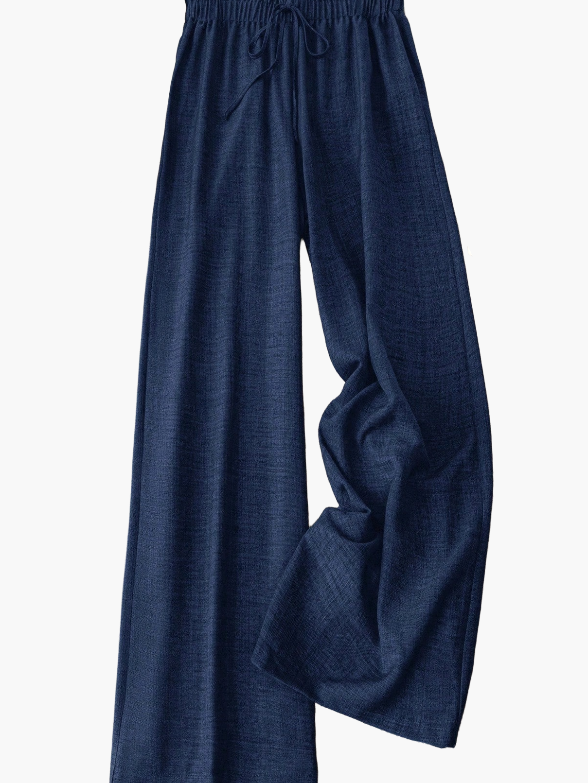 Pantalon large femme style décontracté à taille élastique – Idéal printemps et été