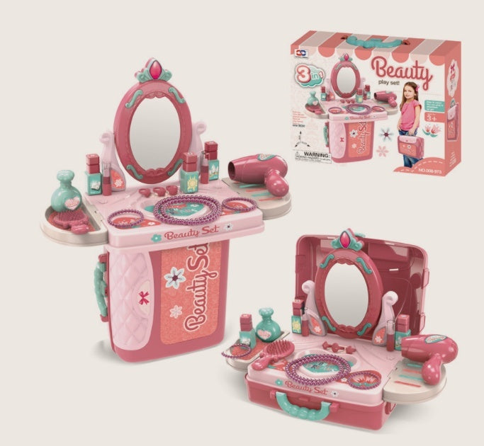 Cocina de Juego Educativa para Niños – Set de Chef Cocinero 3-en-1 (Niña/Niño, 4-6 años)