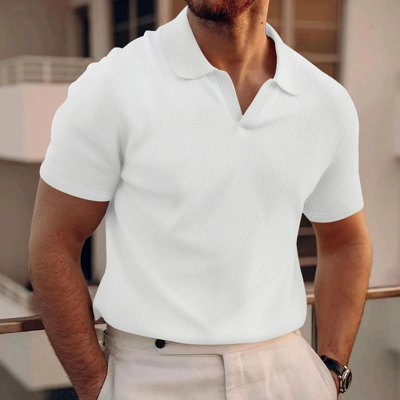 Polo uomo maniche corte stile slim chic casual estate