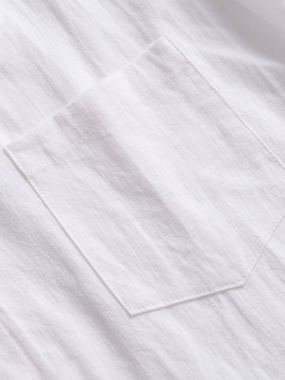 Chemise décontractée à manches longues pour homme style week-end élégant