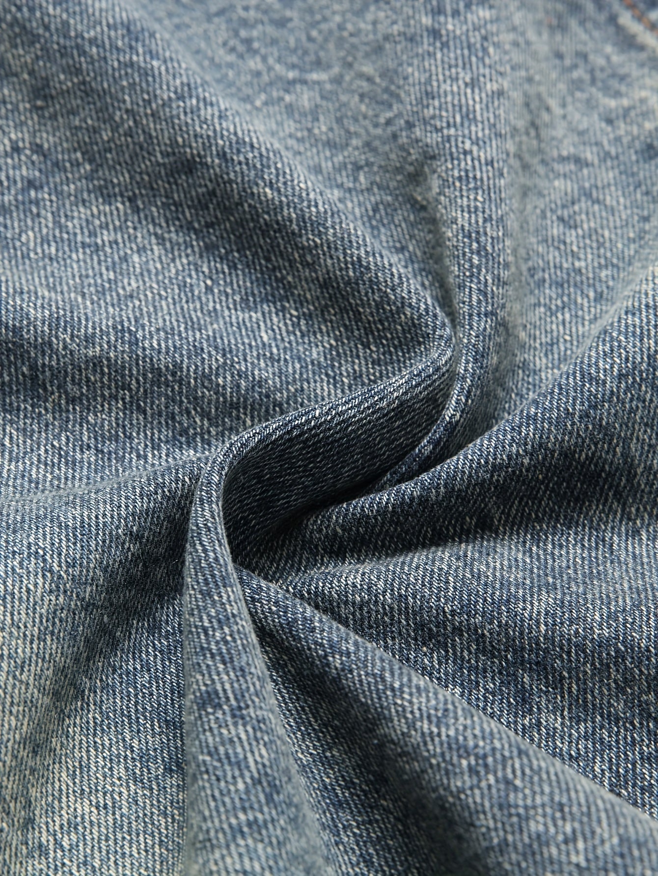Veste sans manches en denim délavé bleu pour homme avec boutons et poches