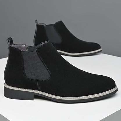 Bottes Chelsea Homme en Faux Daim, Élastiques Latéraux