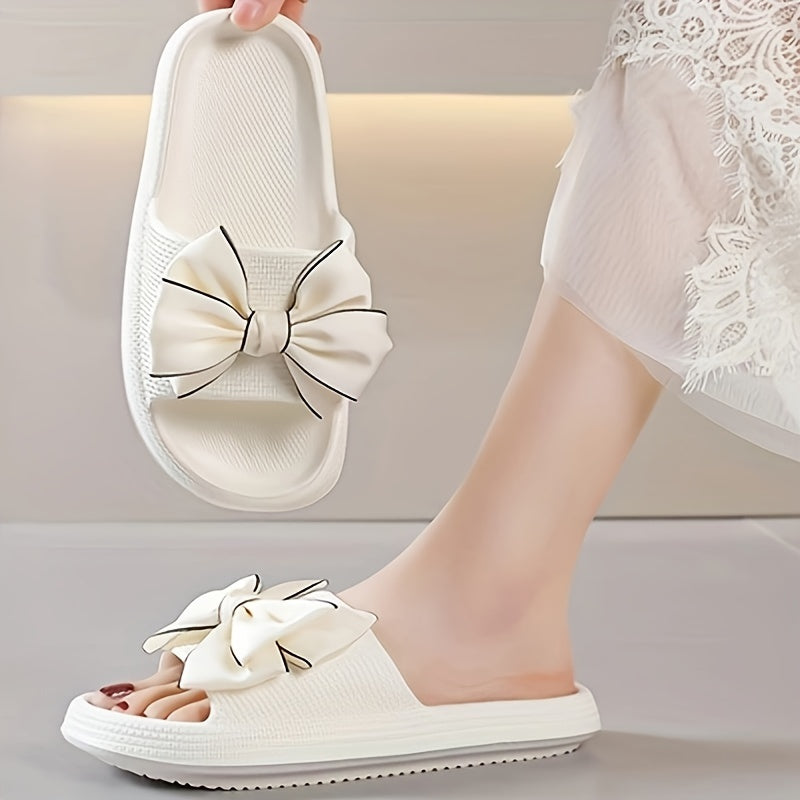 Sandales d'extérieur pour femme à nœud élégant – Style décontracté et chic pour promenade et détente