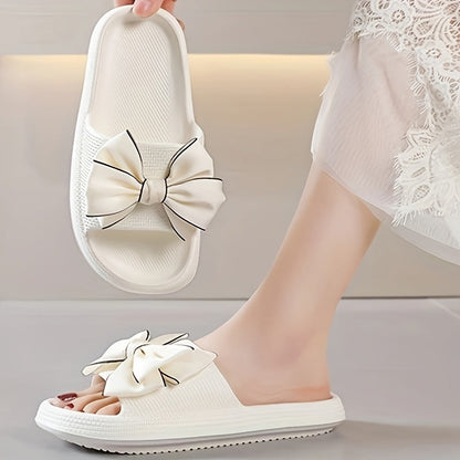 Sandales d'extérieur pour femme à nœud élégant – Style décontracté et chic pour promenade et détente
