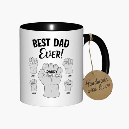 Tazza Regalo Uomo – Tazza "Miglior Papà di Sempre" Personalizzabile per Papà, Stile Festa del Papà, Ideale per la Famiglia