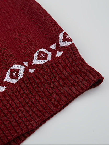 Cardigan para hombre estilo nórdico con motivo de reno para el invierno, casual y festivo