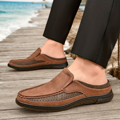 Lässige Herrenschlupfschuhe zum Hineinschlüpfen im Loafer-Stil für Freizeit und Sommer  