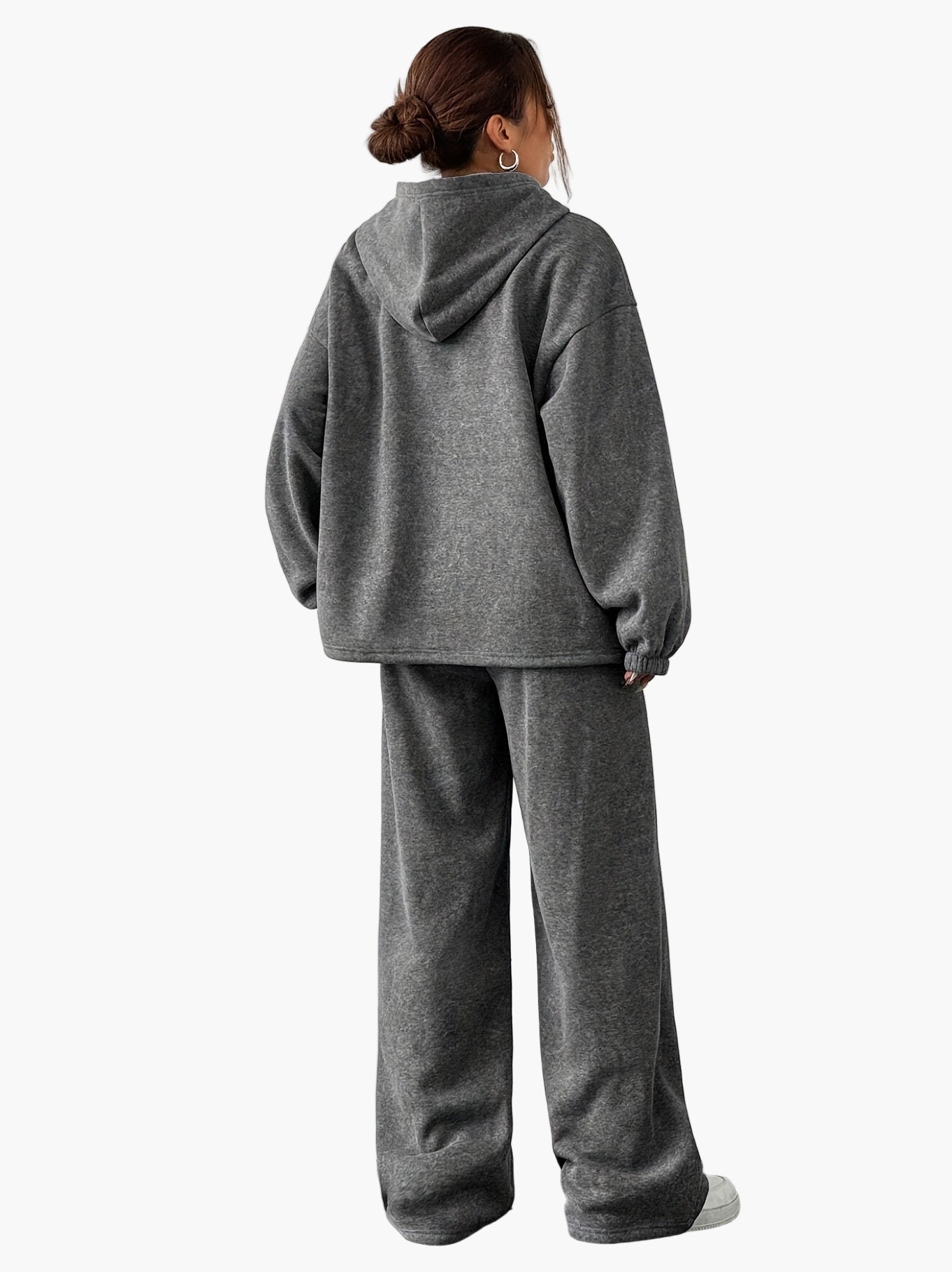 Tuta ampia da donna con cappuccio – Stile casual e confortevole per autunno/inverno