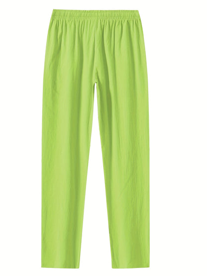 Pantalon décontracté homme style jogging à jambes droites pour l'été