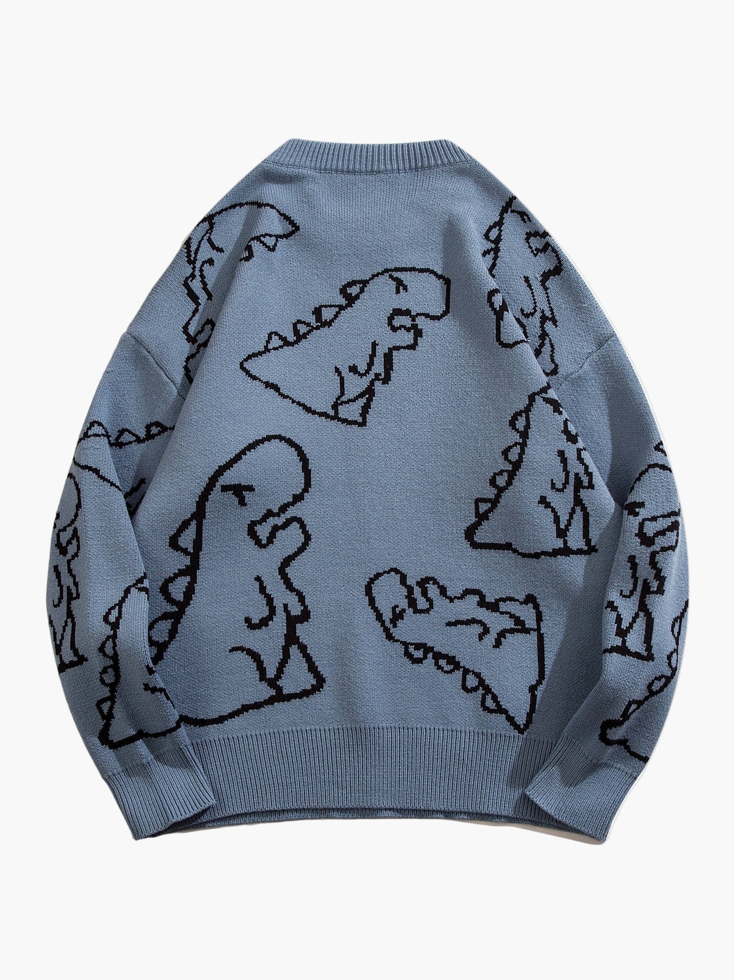 Sudadera casual con estampado de dinosaurio para adolescente masculino – estilo streetwear de moda