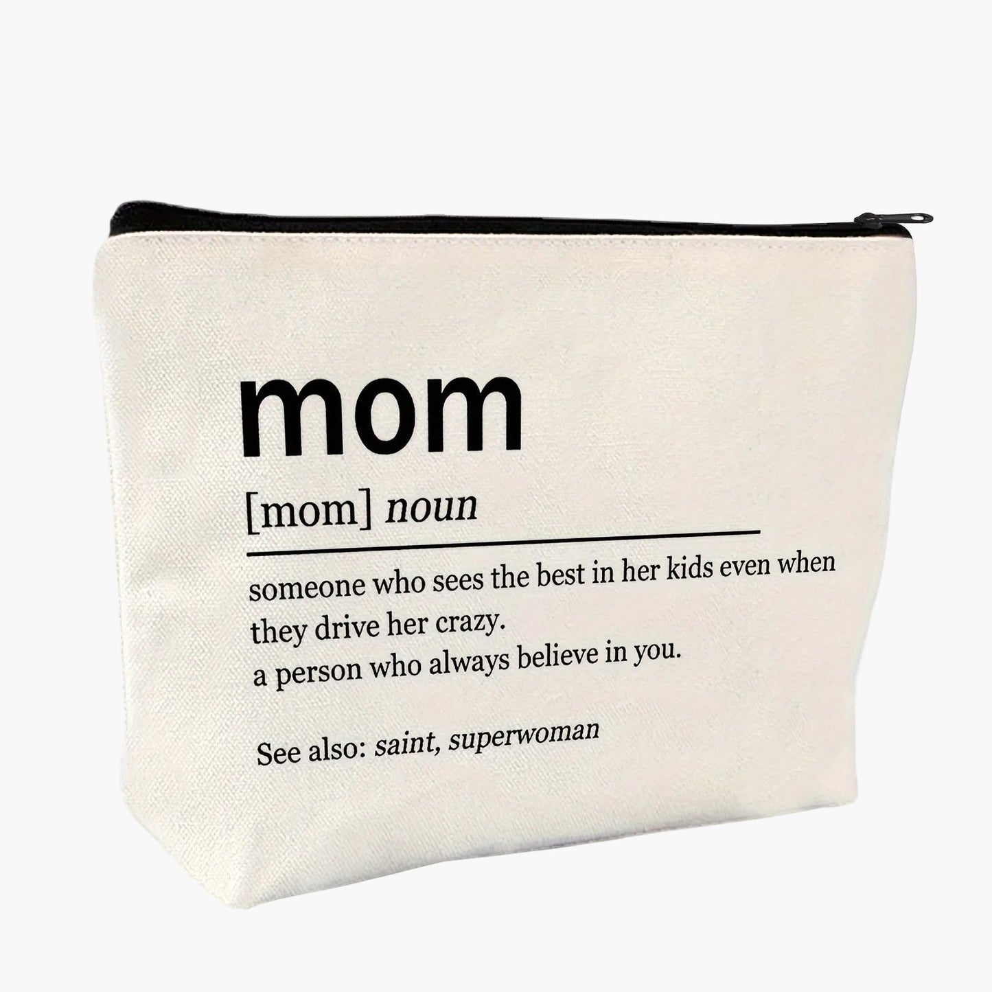 Trousse da trucco donna con citazione mamma stile dizionario regalo originale festa della mamma