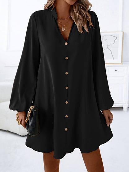 Abito camicia casual con bottoni da donna, stile chic e moderno, ideale per primavera ed estate