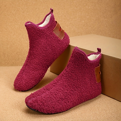 Bottes souples en tissu bouclé Homme, Intérieur fourré, confortables, multiples couleurs