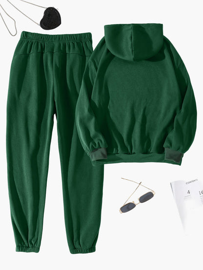 Ensemble Survêtement Femme Style Décontracté Idéal pour l'Automne et l'Hiver