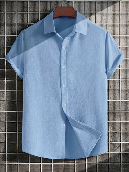 Men's Casual Short-Sleeve Shirt – Urban Summer Style