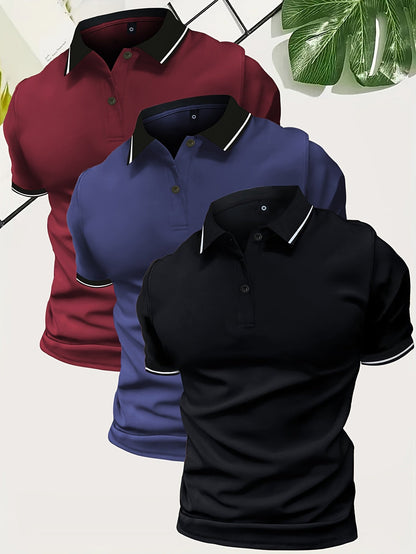 Polo casual pour homme style urbain – Élégance décontractée pour sorties et loisirs