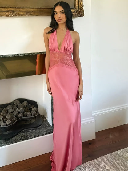 Robe de soirée élégante femme dos nu style glamour pour occasions spéciales