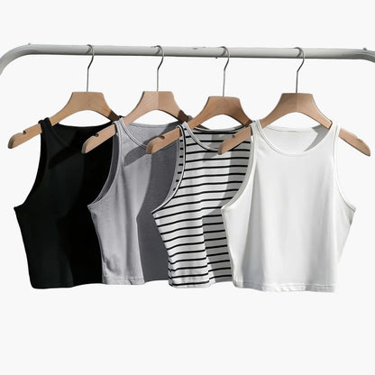 Top corto donna stile casual versatile per tutti i giorni