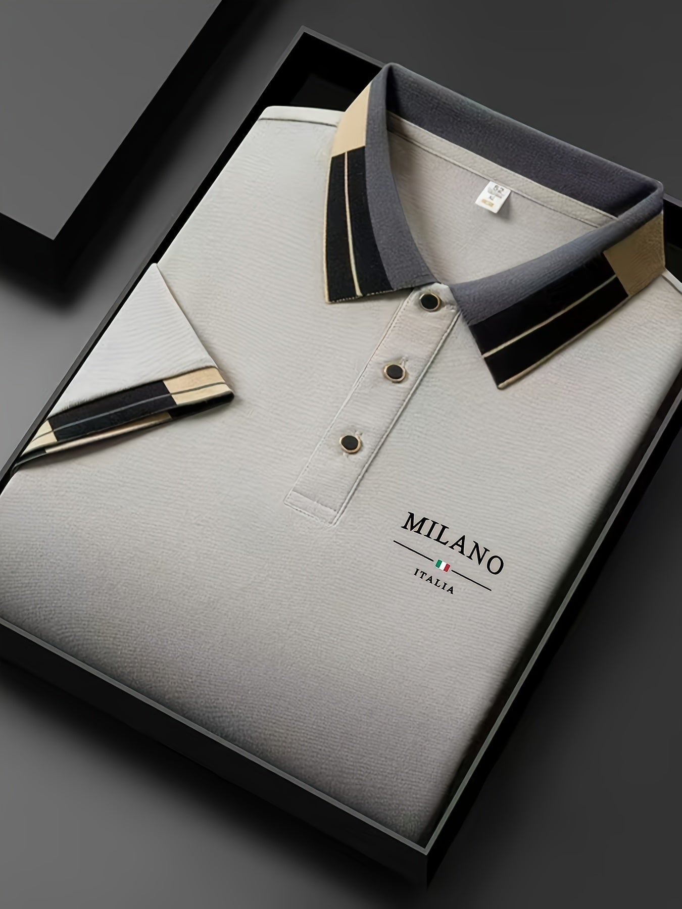 Polo homme élégant style italien MILANO pour look casual chic