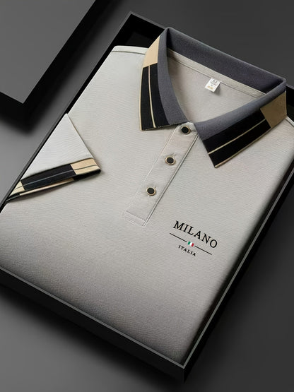 Polo homme élégant style italien MILANO pour look casual chic