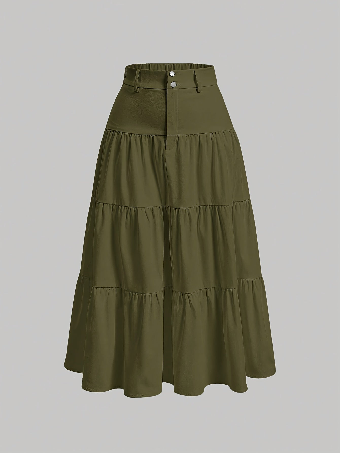 Długa spódnica damska z wysokim stanem w stylu boho, elegancka na wiosnę i lato
