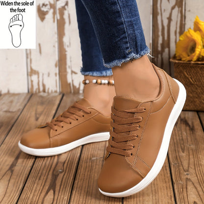 Baskets décontractées pour femme style urbain à lacets – Chaussures polyvalentes confortables pour tous les jours