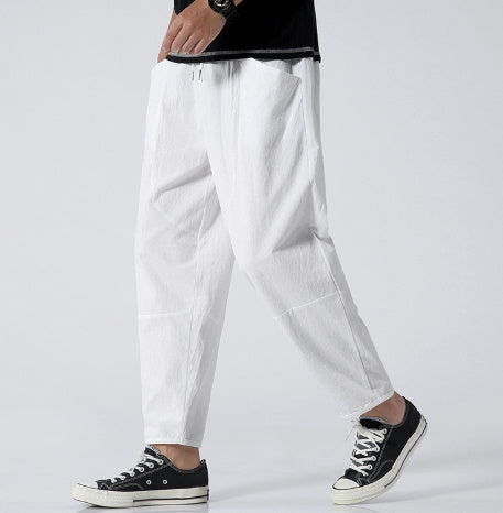 Pantalon décontracté style Harlan pour homme, coupe ample tendance, idéal pour loisirs et streetwear