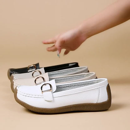 Mocassins décontractés pour femme avec boucle élégante – Style quotidien confortable