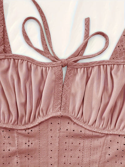Dames bustier in corsetstijl met chique borduursel voor lente en zomer