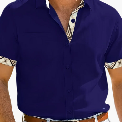 Chemise décontractée homme style plage à manches courtes – Look estival moderne