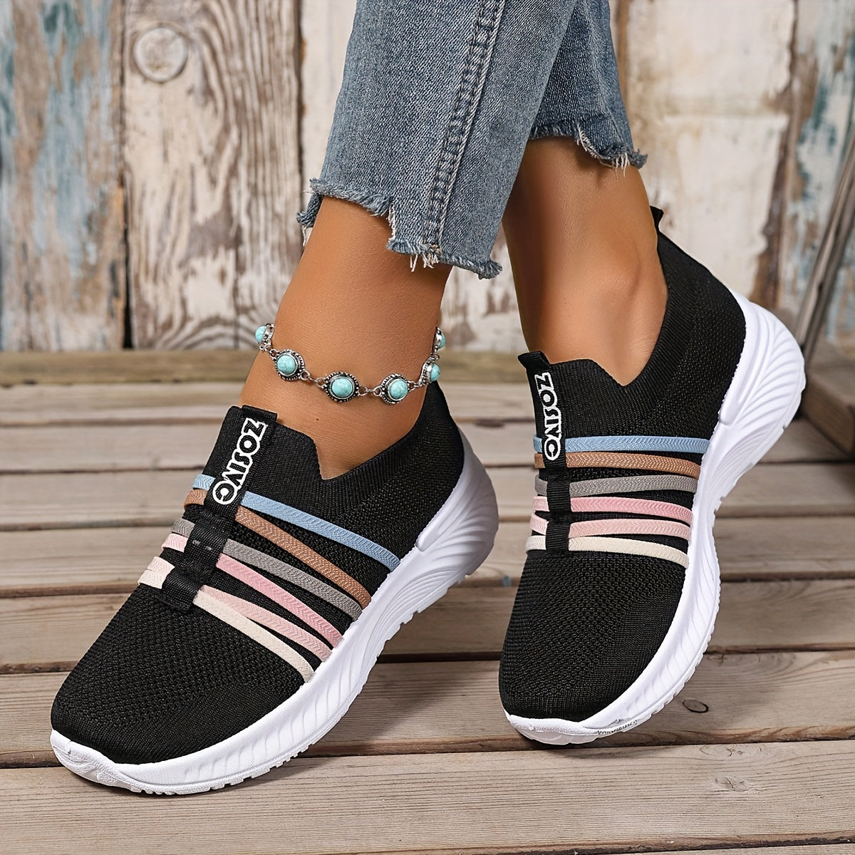Zapatillas Slip-On Casual para Mujer Estilo Deportivo Urbano