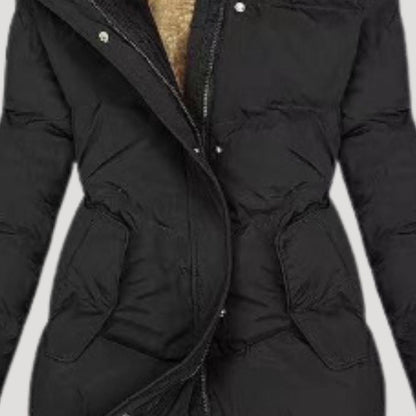 Lange Dameswinterjas Elegant met Kap en Warme Voering - Ideaal voor Dagelijks Gebruik en Buiten
