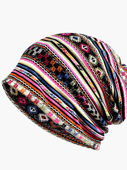 Cuffia Donna Stile Bohémien Multiuso Motivo Floreale Elegante per Primavera Estate Autunno