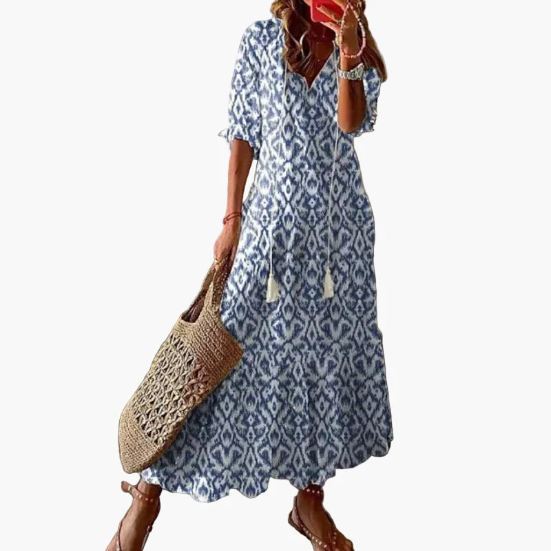 Robe Longue Bohème Chic Femme Style Été Décontracté Plage et Balade