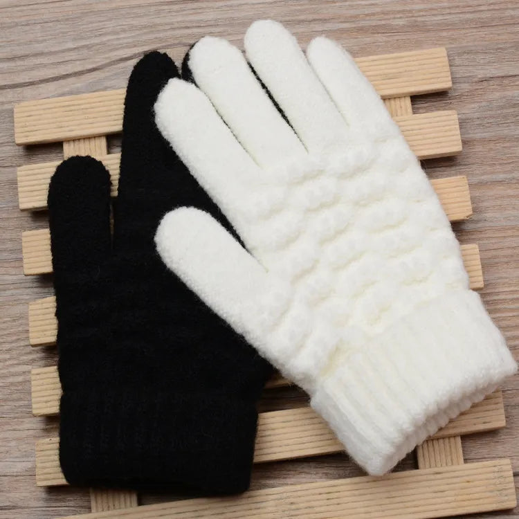 Gebreide winterhandschoenen met touchfunctie, compatibel met schermen, unisex