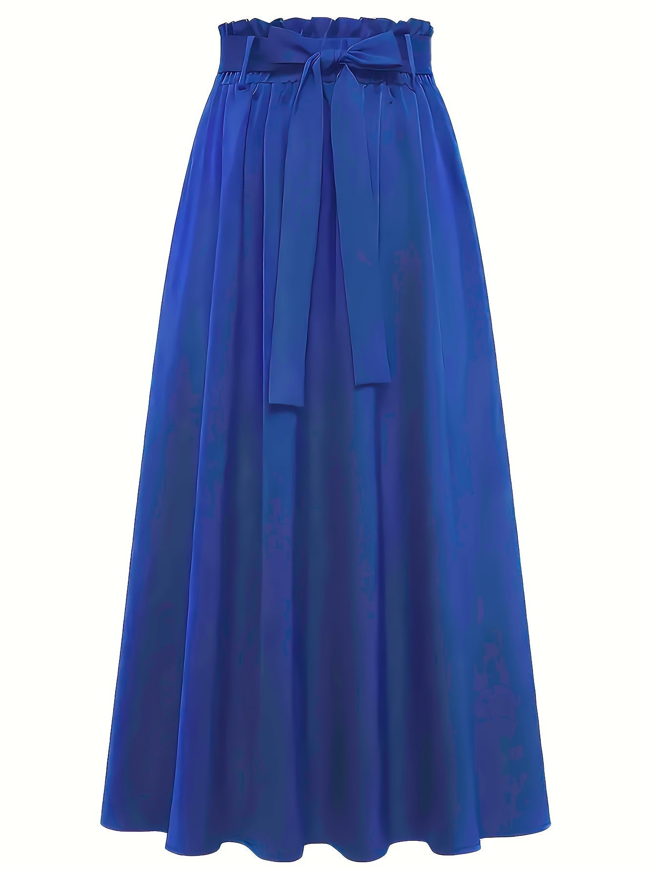 Jupe longue taille haute style paperbag femme élégante et décontractée