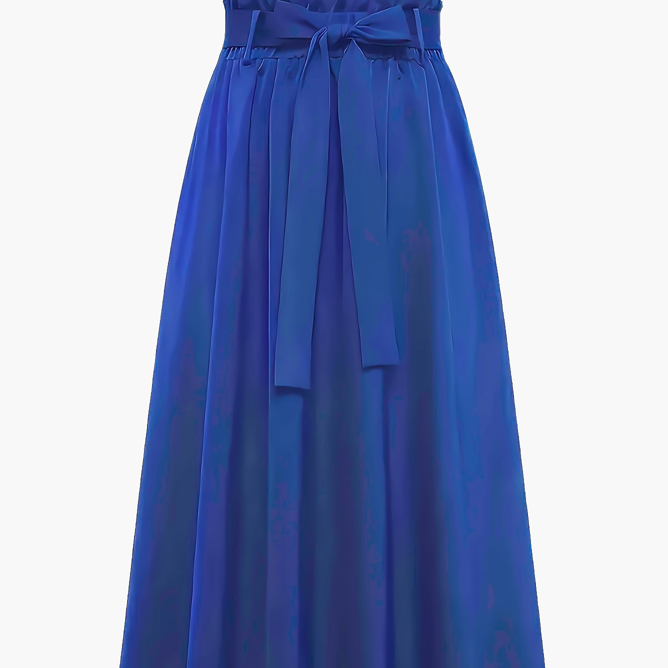Jupe longue taille haute style paperbag femme élégante et décontractée
