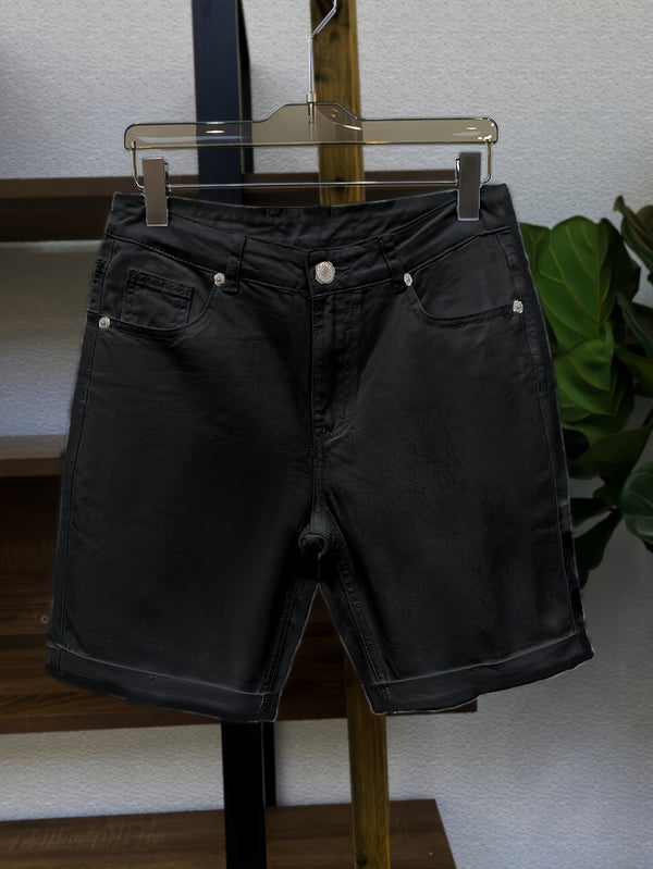 Short en jean homme coupe ajustée style urbain et décontracté