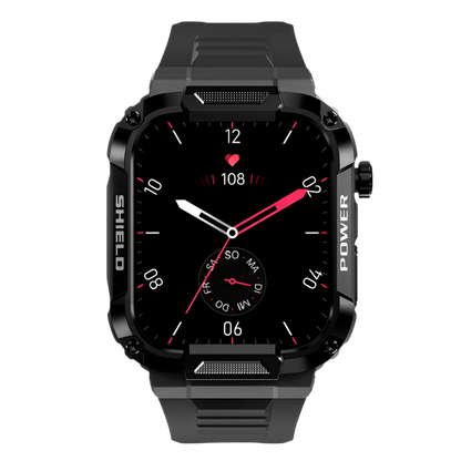 Ian – Montre Connectée Militaire Robuste pour Hommes avec Suivi de Fitness Avancé