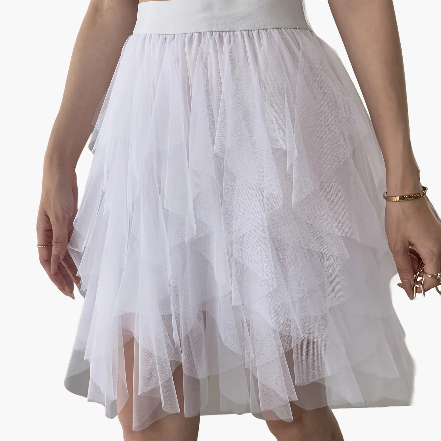 Eleganter Damen-Tutu-Rock im Tänzerinnen-Stil für festliche oder alltägliche Outfits