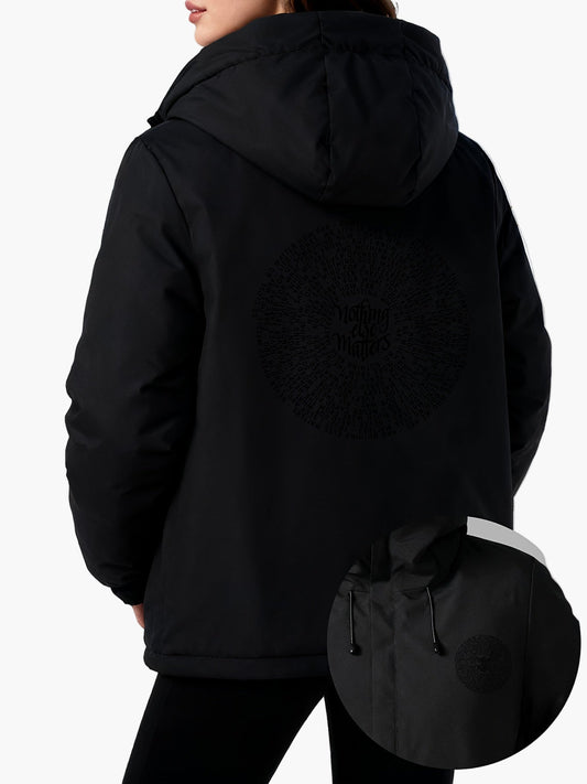 Chaqueta de invierno para mujer estilo urbano con capucha y diseño « Nothing Else Matters » – Casual, ideal para el día a día