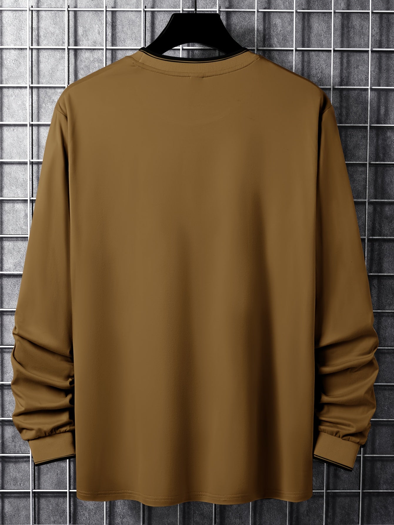 T-shirt Homme Manches Longues Col Rond Imprimé Chicago