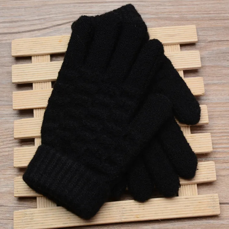 Gebreide winterhandschoenen met touchfunctie, compatibel met schermen, unisex