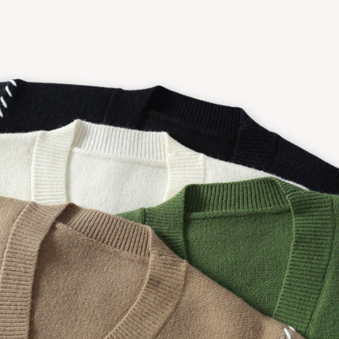Cardigan uomo con bottoni stile casual chic, ideale per l'autunno e l'inverno
