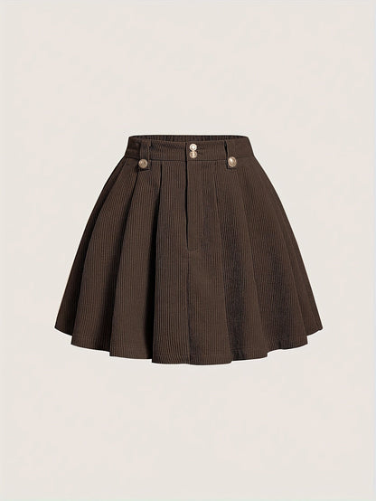 Plissé trapeze rok voor dames, elegante casual stijl