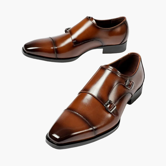 Chaussures habillées à double boucle pour homme – Élégance formelle et style moderne