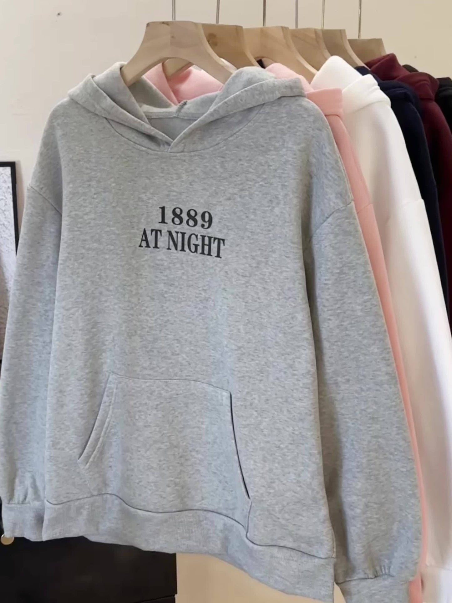 Women's Bow Embroidered Oversized Pullover Hoodie