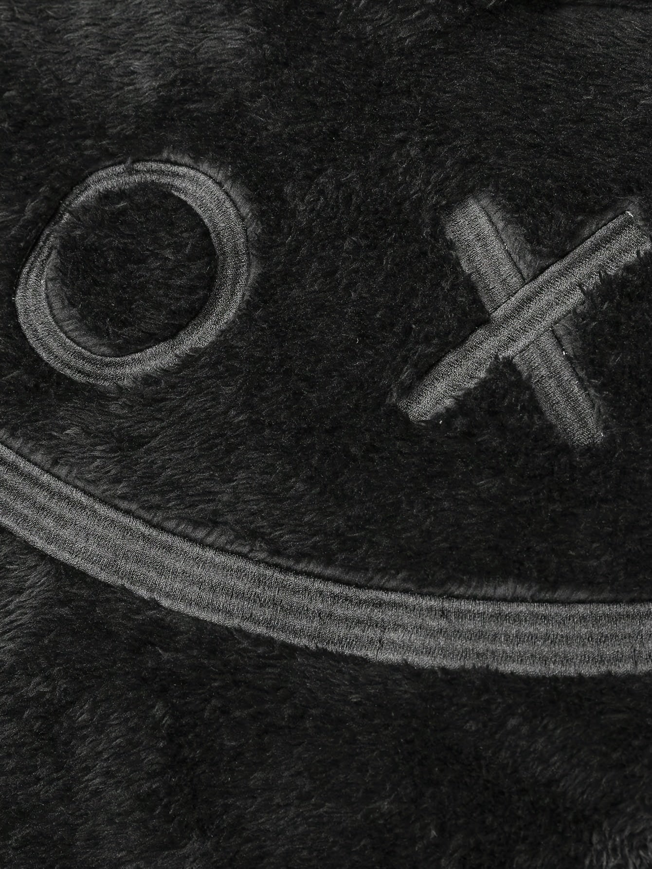 Ensemble Homme Doux Noir à Capuche et Pantalon Motif Géométrique Relief